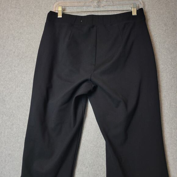 ELLE Black Mid Rise Bootcut Rayon Nylon Active Ponte Pants Women's 8 Stretch - Picture 7 of 11